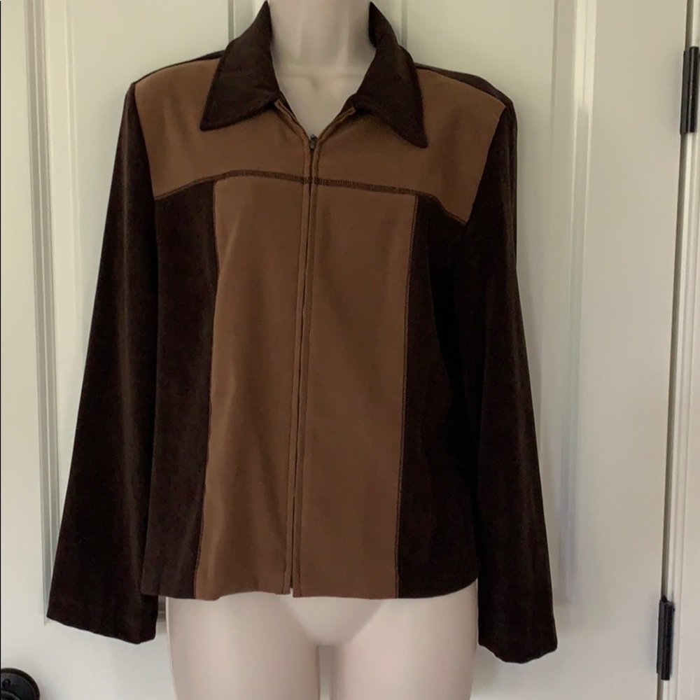 BRIGGS PETITE 2 TONE WOMENS SP JACKET